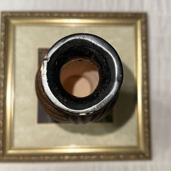 Kirkland’s Decorative Vase Maple Swirl Painted 12” - Picture 6 of 8